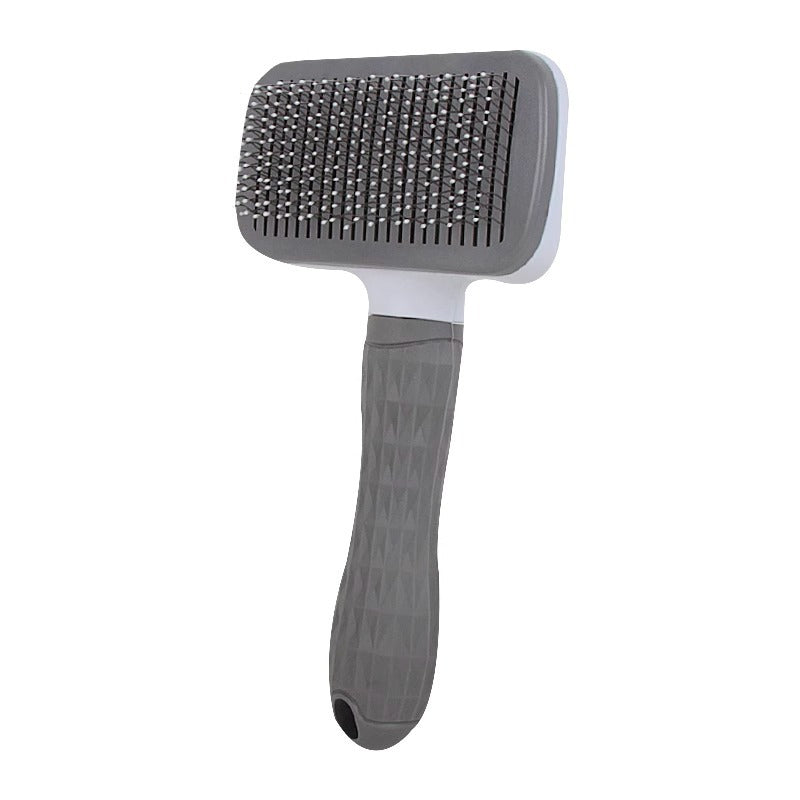 Dual-Sided Stainless Steel Pet Grooming Comb – No-Scratch Detangling Hair Deshedding Brush