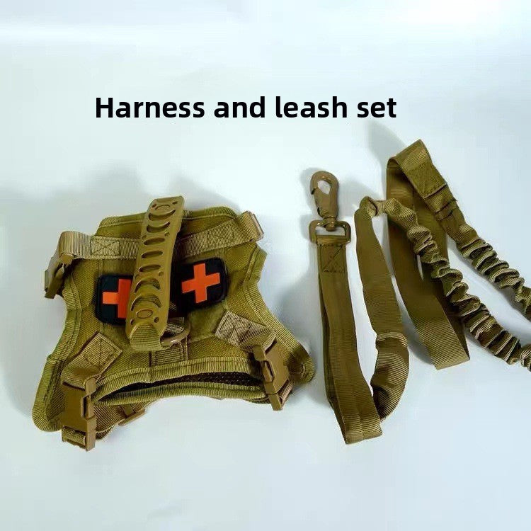No-Pull Tactical Cat Walking Vest Harness – Breathable Reflective Escape-Proof Traction Set