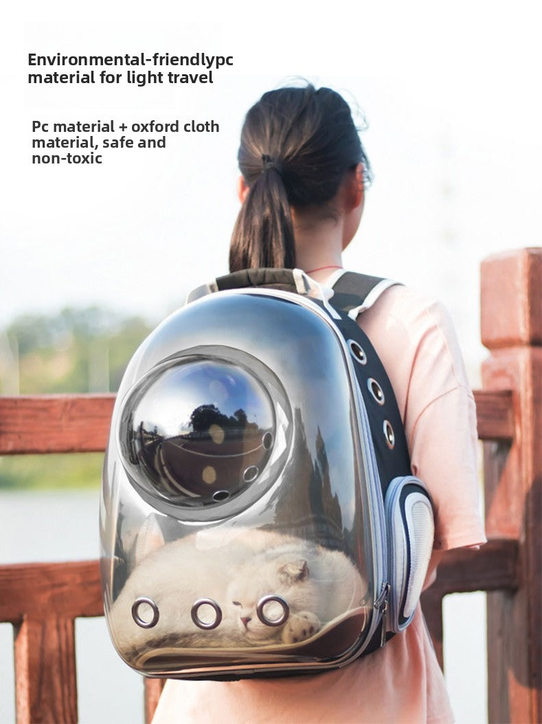 12-Hole Breathable Pet Carrier Backpack – Large-Capacity Heavy-Duty Multi-Ventilation Travel Capsule