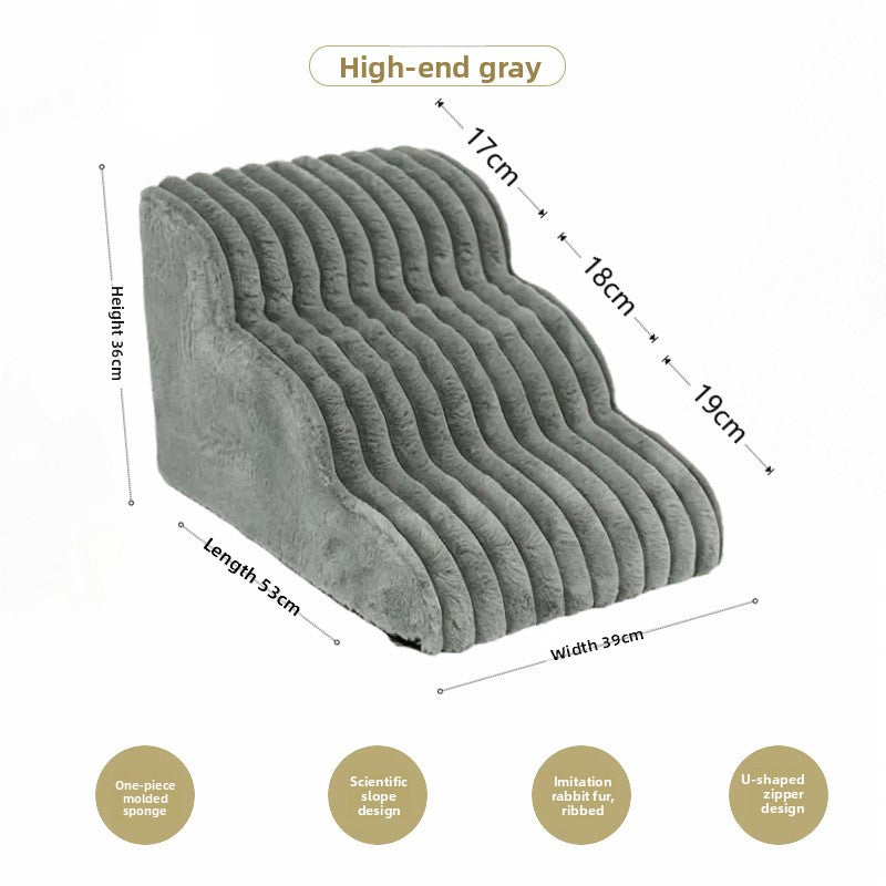 Anti-Slip Light Step Pet Dog Stairs – Portable High-Stability Safety Furniture Access Ramp
