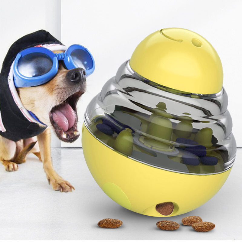 Wobble Ball Interactive Slow Feeder – Spill-Proof Mental Stimulation Treat Dispensing Toy