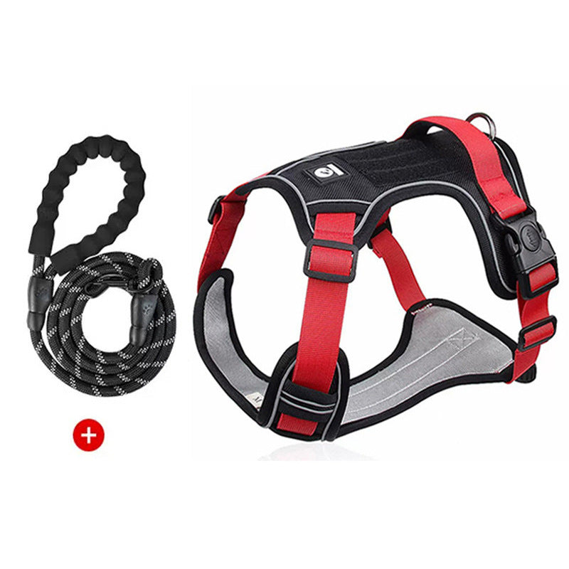 No-Pull Step-In Dog Harness Vest – Explosion-Proof Reflective Everyday Safety Walking Set