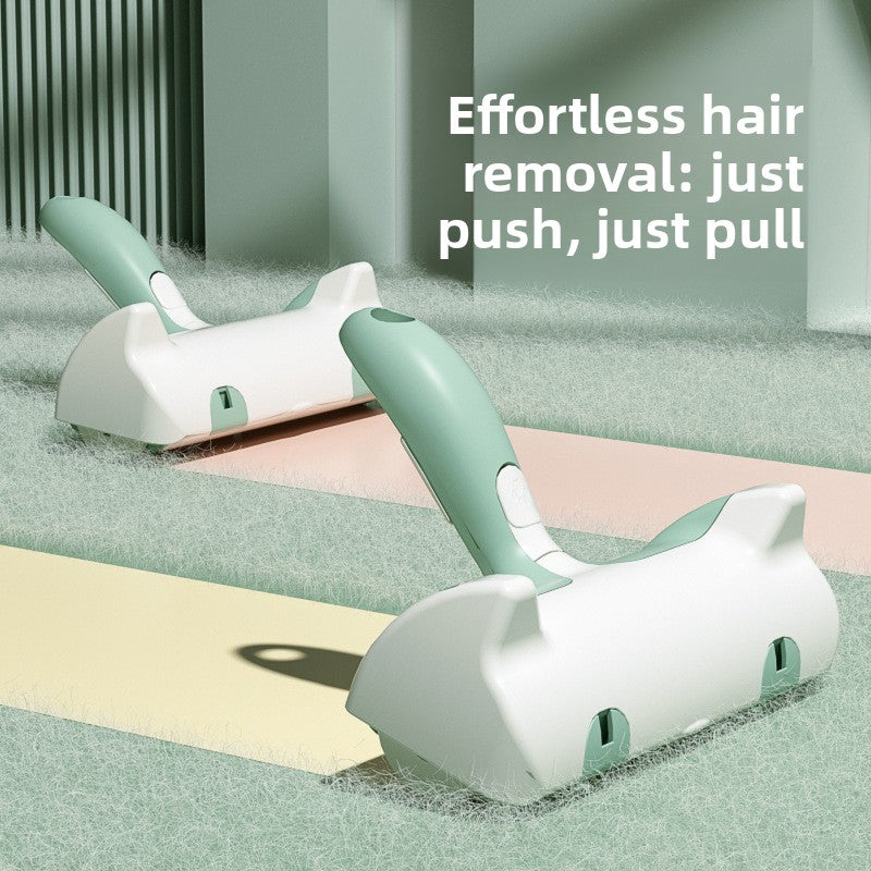 Reusable Electrostatic Pet Hair Remover Roller – Multi-Surface Bed Carpet Fur Adsorption Brush