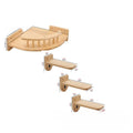 Wall-Mounted Solid Wood Cat Climbing Frame – Space-Saving Multi-Level Perch Bed Set