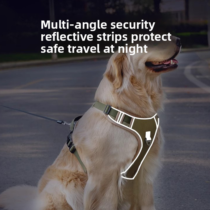 No-Pull Step-In Dog Harness Vest – Explosion-Proof Reflective Everyday Safety Walking Set