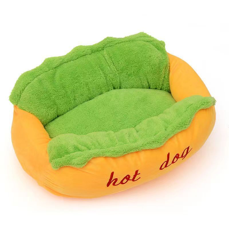 Washable Removable Pet Bed – Winter Warm PP Cotton Insulating Nest