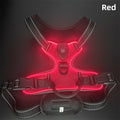 Adjustable LED Luminous Pet Chest Strap – High-Visibility Safety Night Walking Vest