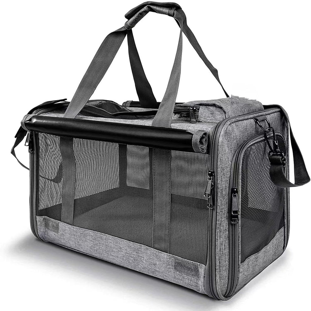 Large-Capacity Foldable Pet Carrier Bag – Car-Mounted Travel Oxford Cloth Suitcase