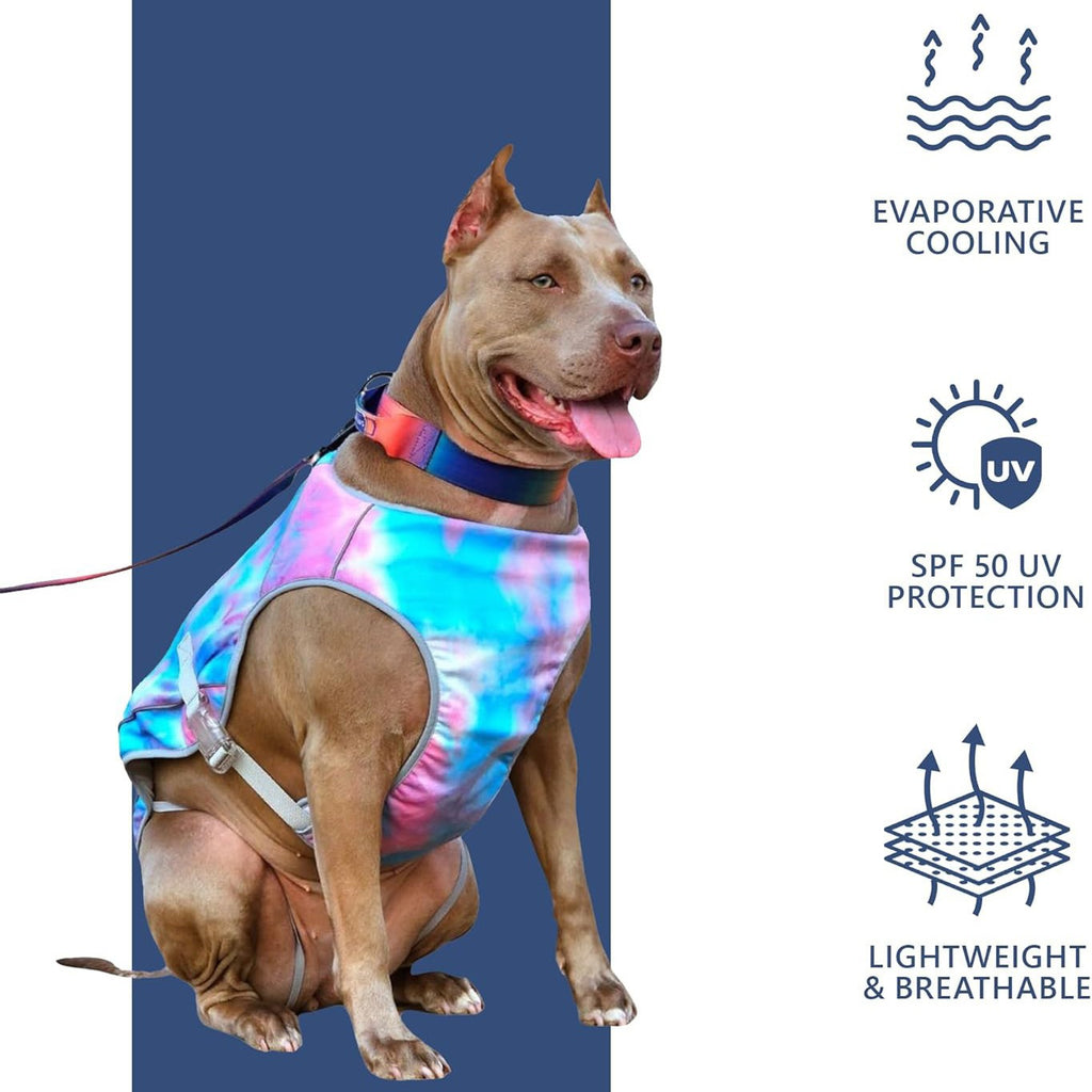 Advanced Heat Relief Cooling Dog Vest – Lightweight Breathable UV Protection Sun Coat
