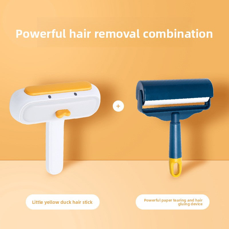 Reusable Electrostatic Pet Hair Remover Roller – Multi-Surface Bed Carpet Fur Adsorption Brush
