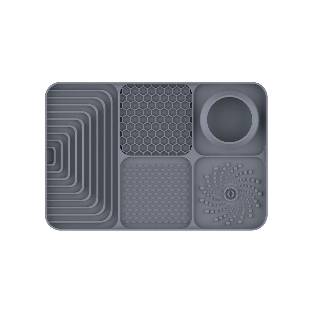 Anti-Anxiety Silicone Pet Licking Mat – Suction-Base Spill-Proof Slow Feeder Meal Station