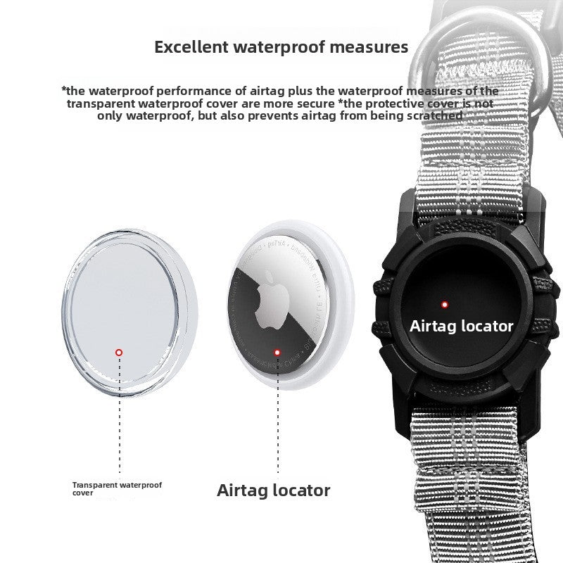 Waterproof AirTag Dog Collar Holder – Reflective Heavy-Duty Anti-Loss Tracker Case