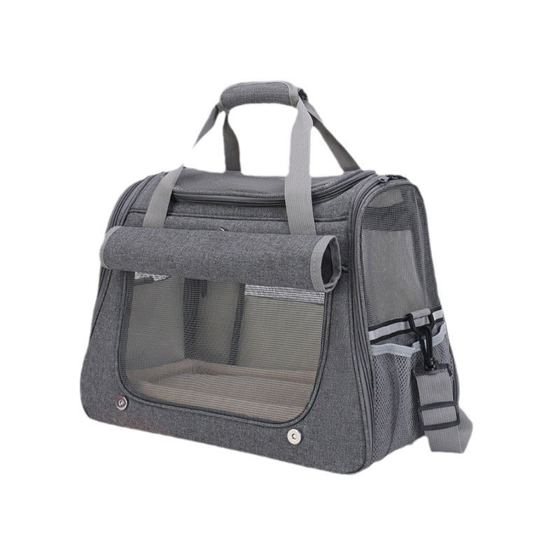 Foldable Breathable Pet Carrier Bag – Versatile Multi-Way Shoulder Strap Travel Backpack