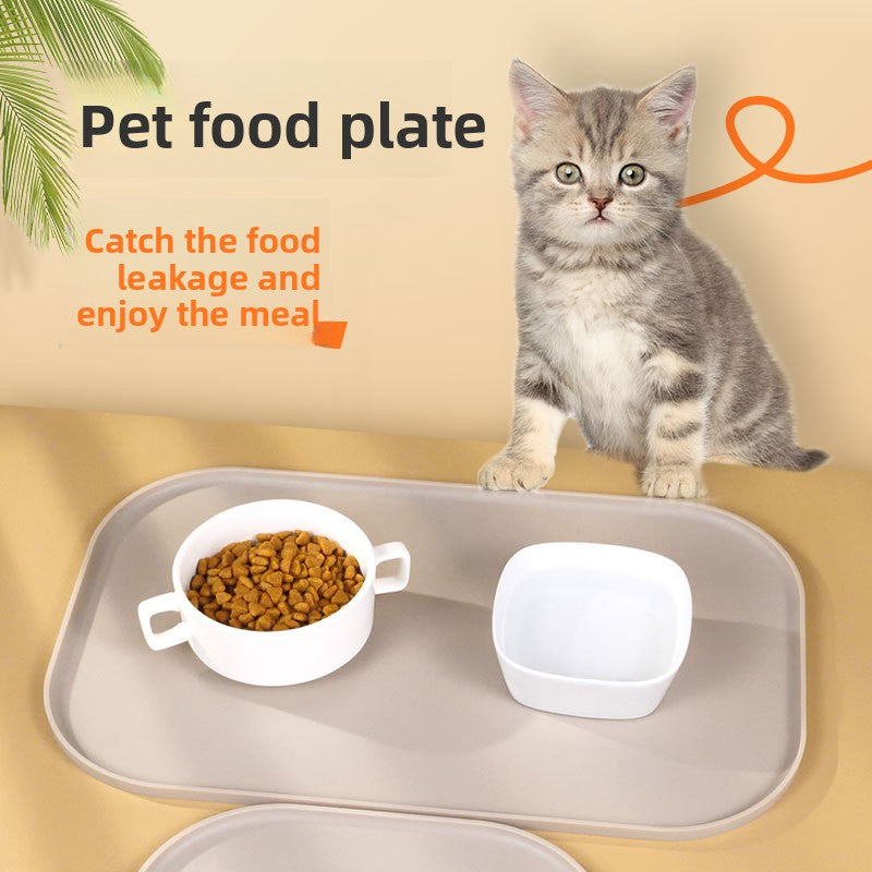 Foldable Spill-Proof Silicone Pet Feeding Mat – Non-Slip Waterproof Travel Food Placemat