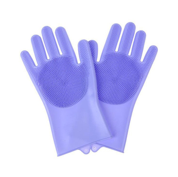 Anti-Bite Silicone Pet Bathing Gloves – Soothing Massage Deshedding Fur Cleaning Mitts