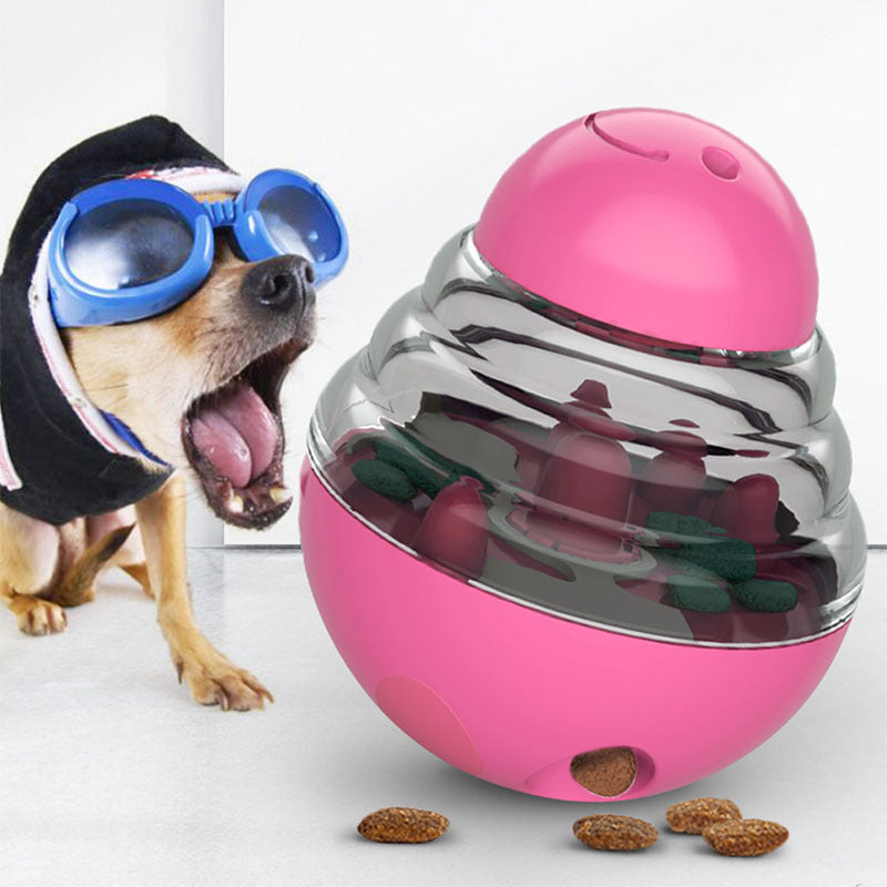 Wobble Ball Interactive Slow Feeder – Spill-Proof Mental Stimulation Treat Dispensing Toy