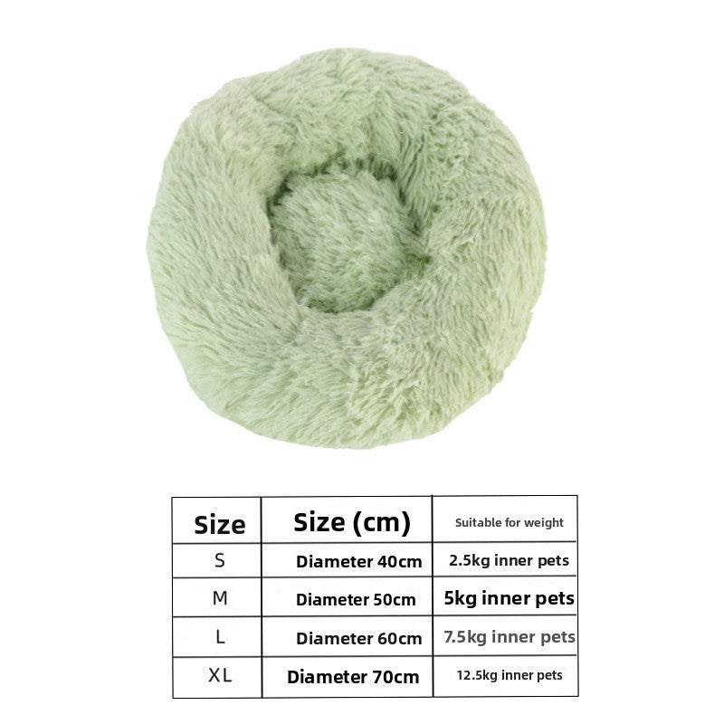 Semi-Enclosed Shell Shape Pet Cave Bed – Deep Sleep Insulating Plush Velvet Lounger