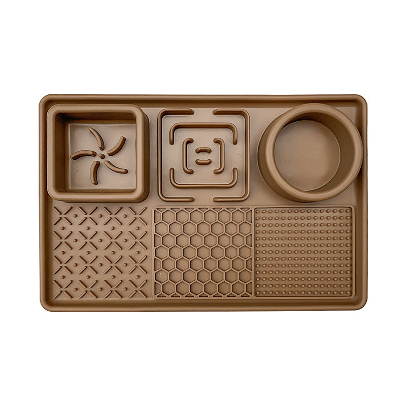 Silicone Slow Feeder Pet Placemat – Non-Slip Waterproof Multi-Functional Food Mat