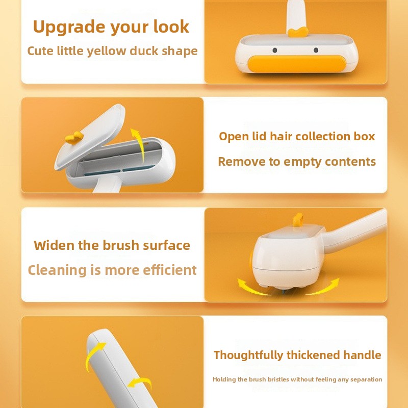 Reusable Electrostatic Pet Hair Remover Roller – Multi-Surface Bed Carpet Fur Adsorption Brush