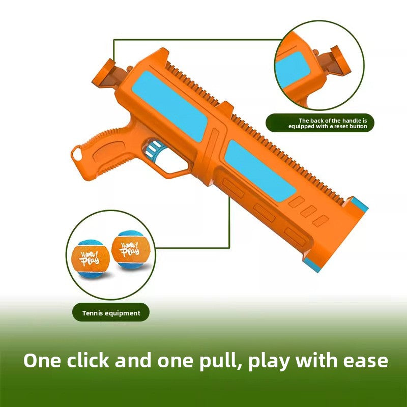 Automatic Interactive Tennis Ball Launcher – Heavy-Duty Bite-Resistant Canine Fitness Thrower