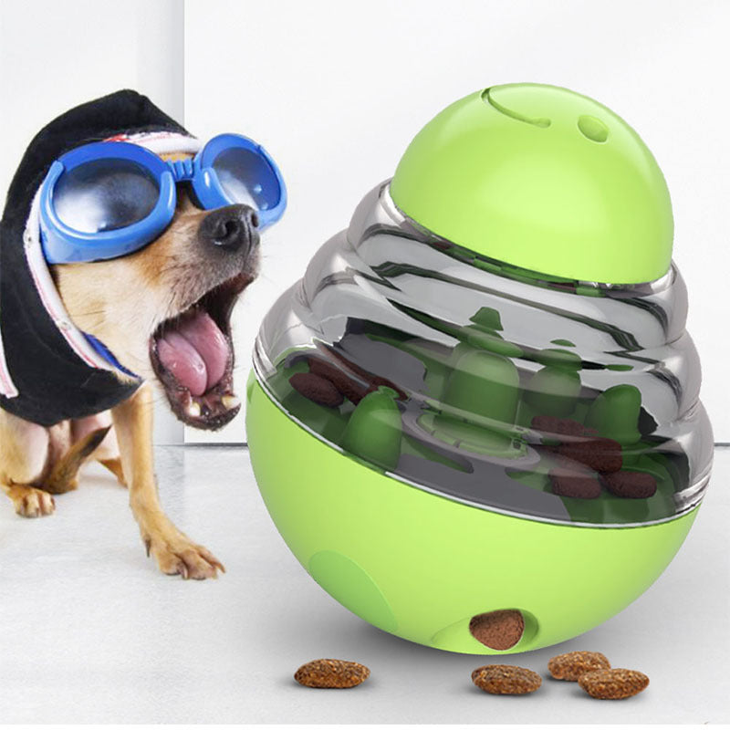 Wobble Ball Interactive Slow Feeder – Spill-Proof Mental Stimulation Treat Dispensing Toy