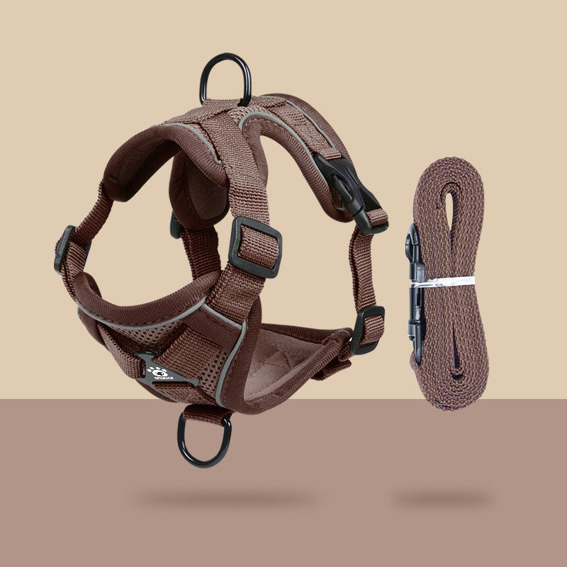 No-Choke Escape-Proof Cat Harness Vest – Breathable Reflective Walking Traction Set