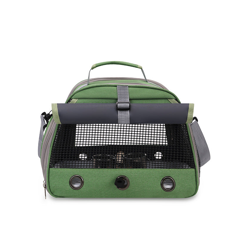 Portable Bird Carrier Shoulder Bag – Breathable Mesh Adjustable Travel Parrot Tote