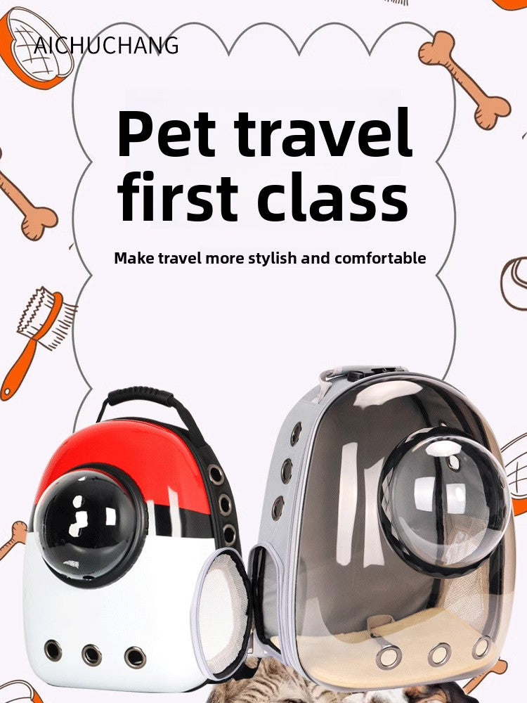 12-Hole Breathable Pet Carrier Backpack – Large-Capacity Heavy-Duty Multi-Ventilation Travel Capsule