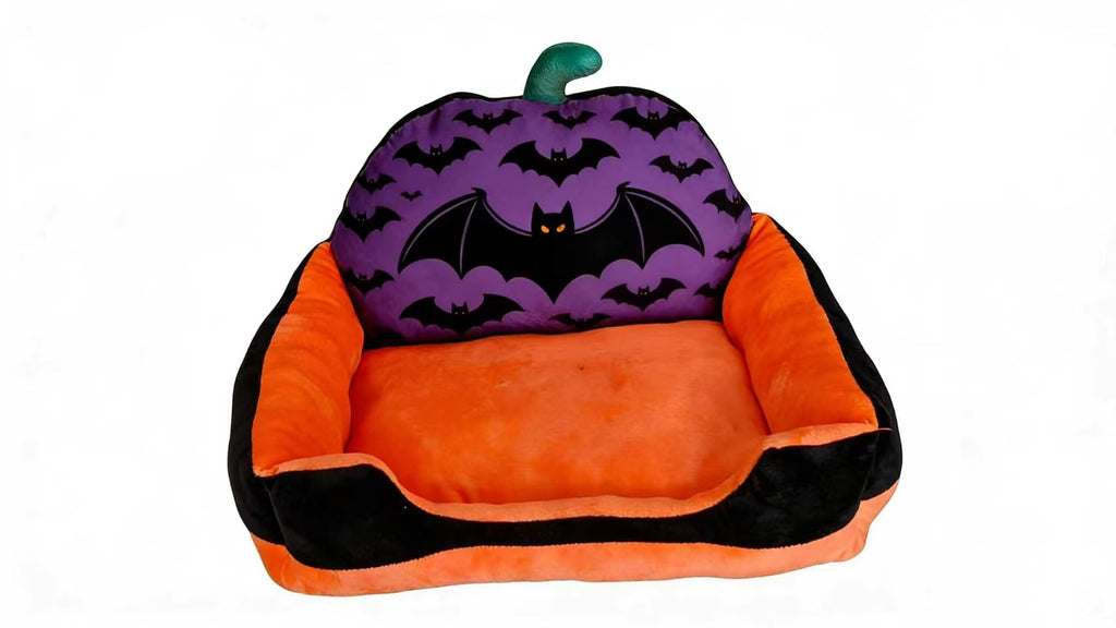 Halloween Spooky Cartoon Pet Sofa Bed – Soft Winter Warm Festive Atmosphere Cushion