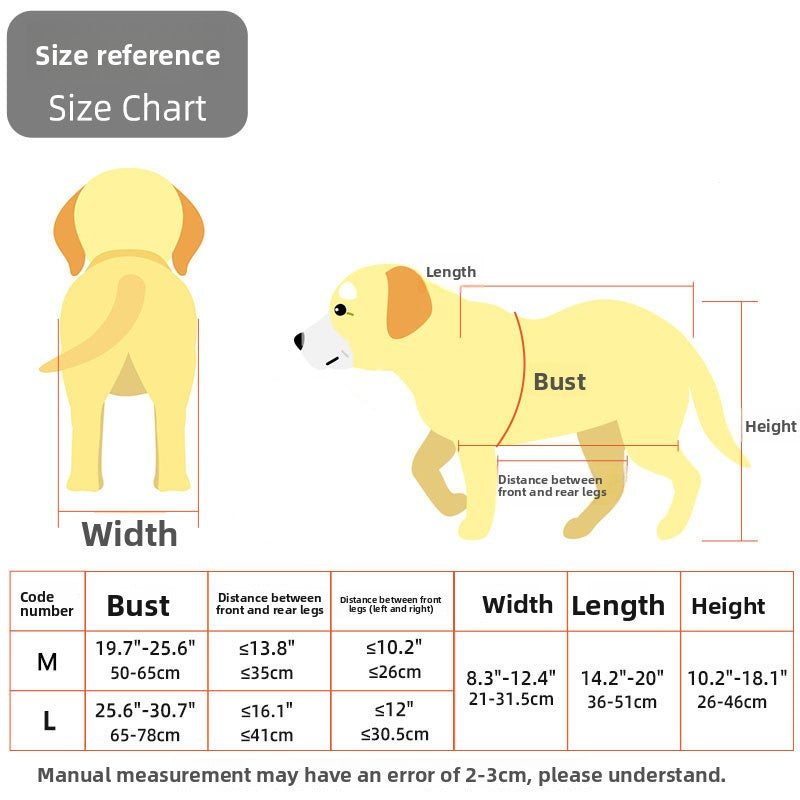 Adjustable Multi-Wheel Pet Dog Wheelchair – Foldable Hind Limb Mobility Rehabilitation Cart