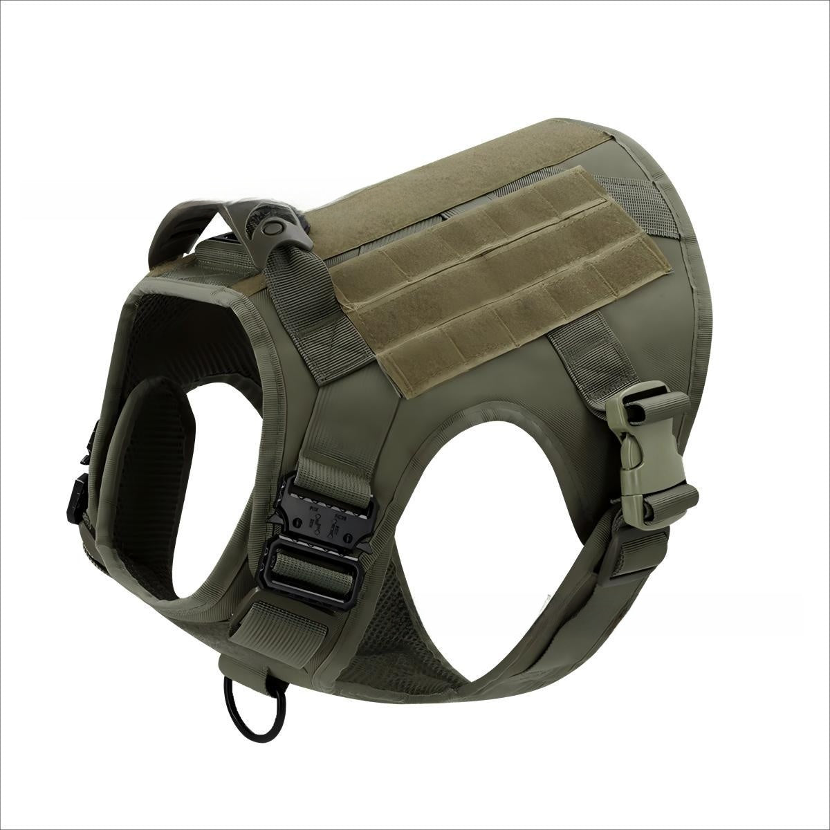 Heavy-Duty Tactical Dog Vest Set – Rugged Training Harness With Leash And Collar