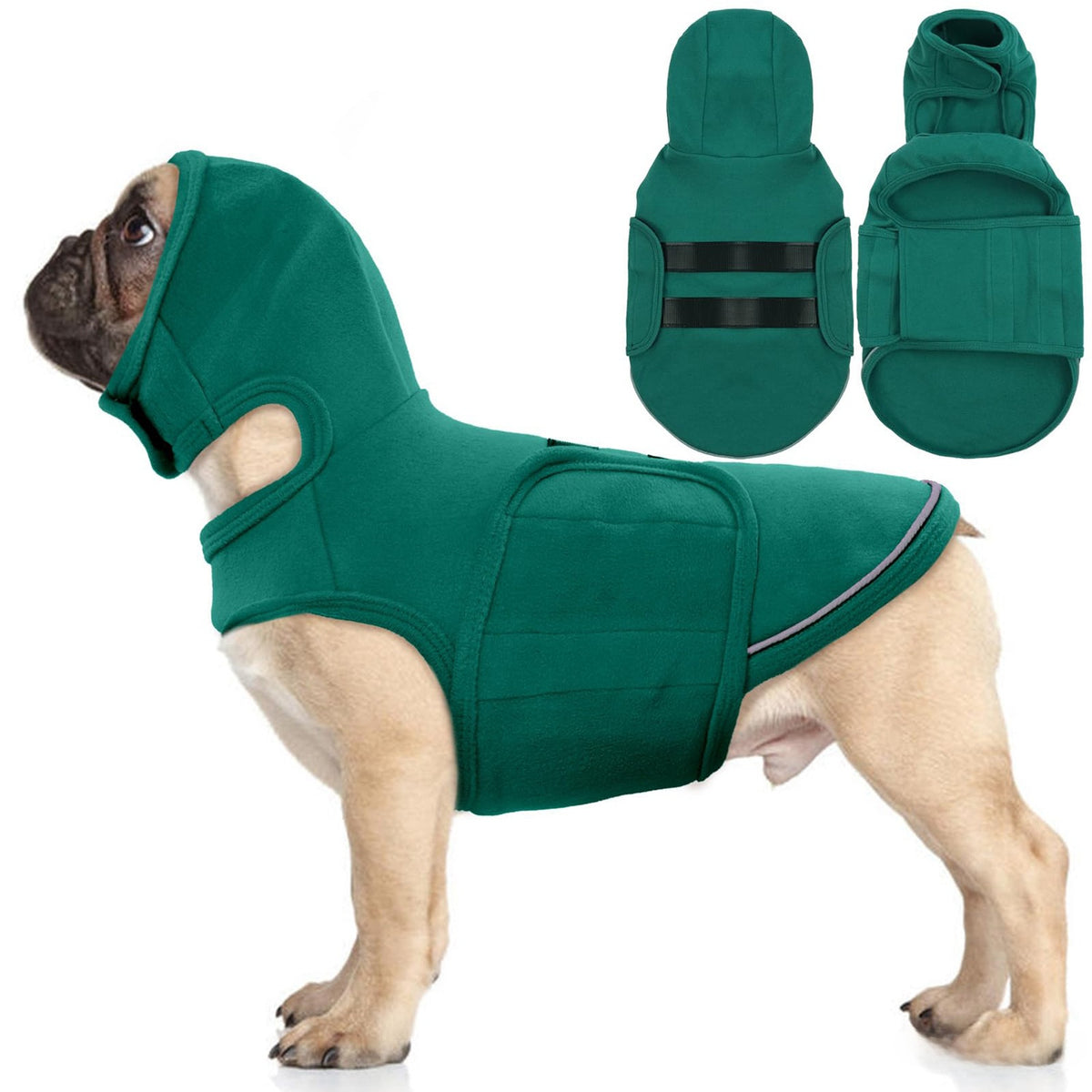 Adjustable Dog Anxiety Relief Vest – Calming Compression Wrap For Thunderstorm Stress