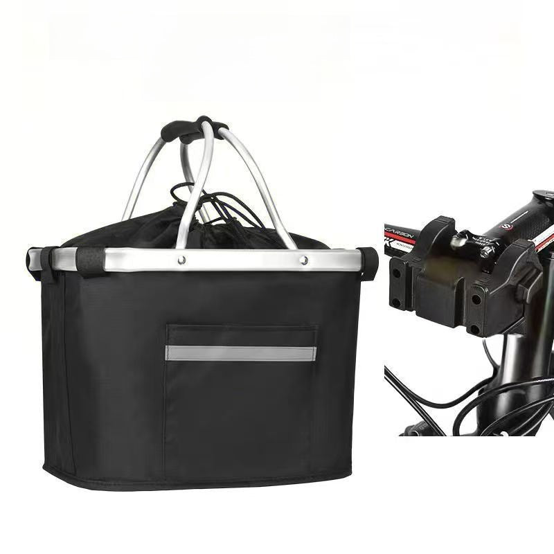 Foldable Bicycle Pet Basket Carrier – Universal 600D Oxford Aluminum Frame Cargo Tote