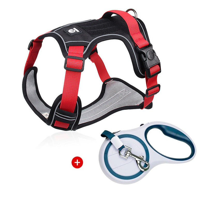 No-Pull Step-In Dog Harness Vest – Explosion-Proof Reflective Everyday Safety Walking Set