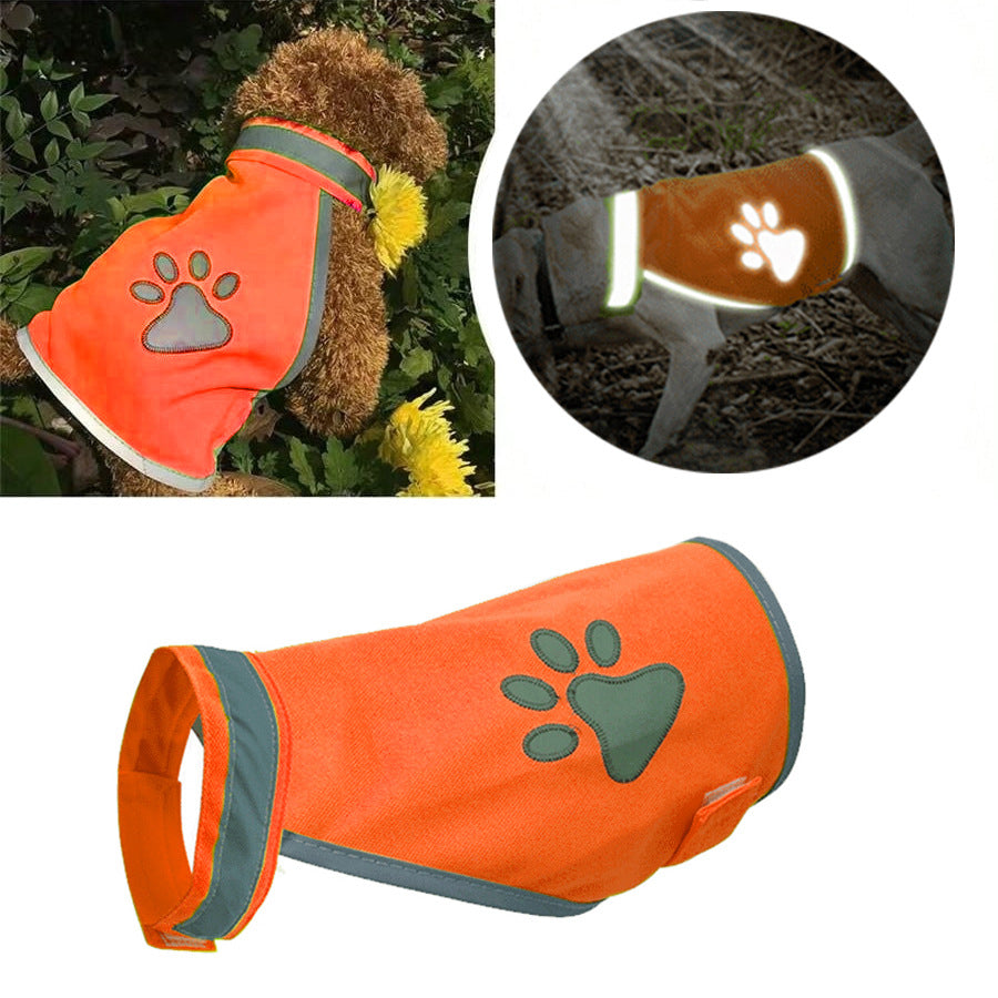 High-Visibility Reflective Dog Safety Vest – Breathable Bright Flashing Slip-On Wrap