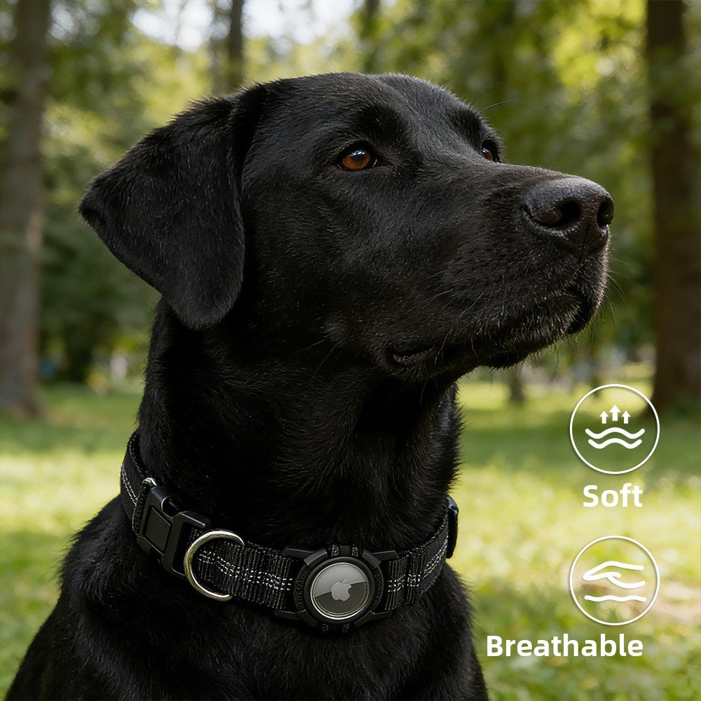 Waterproof AirTag Dog Collar Holder – Reflective Heavy-Duty Anti-Loss Tracker Case