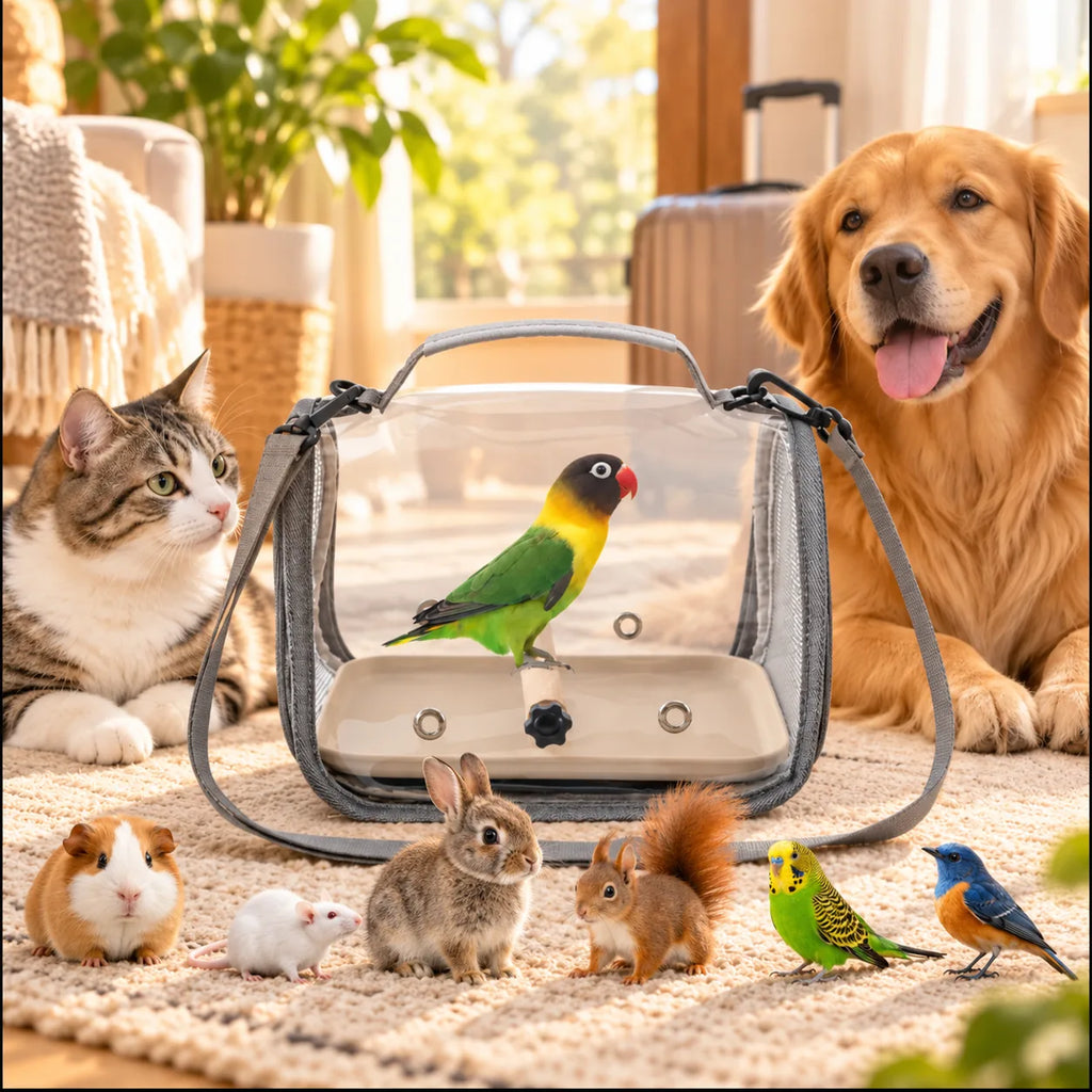 Portable Small Animal Carrier Bag – Breathable Lightweight Travel Cage For Pocket Pets